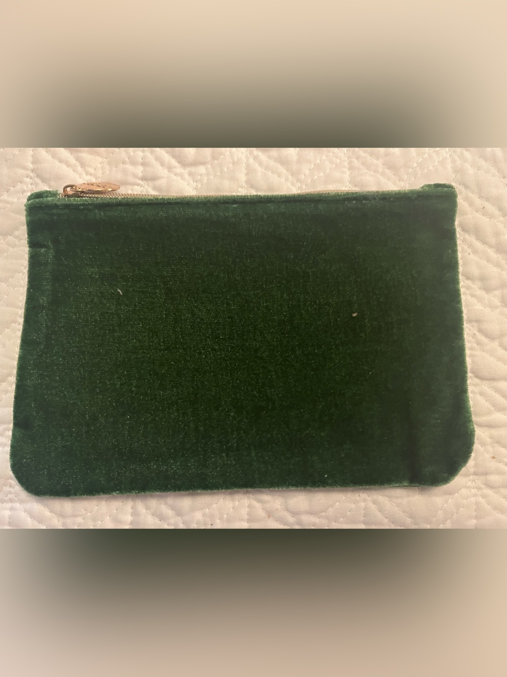 Emerald Green Velvet Mini Pouch